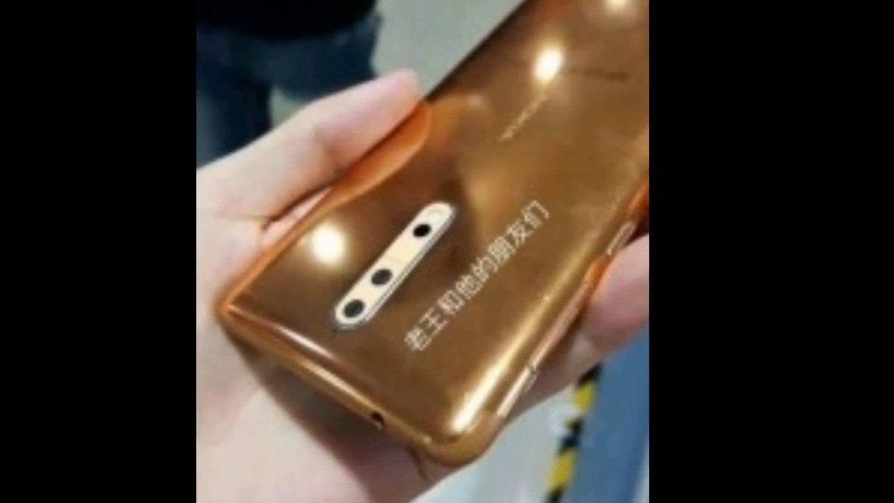 Gold copper Nokia 8 pictured in the wild