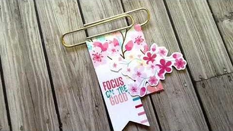 DIY Paper Clip #2 (Cocoa Daisy Cherish Blossom Planner kits)