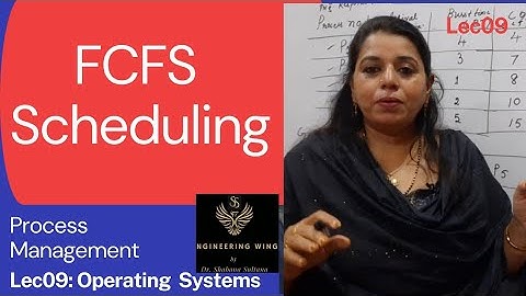 Lec09: FCFS Scheduling with an example