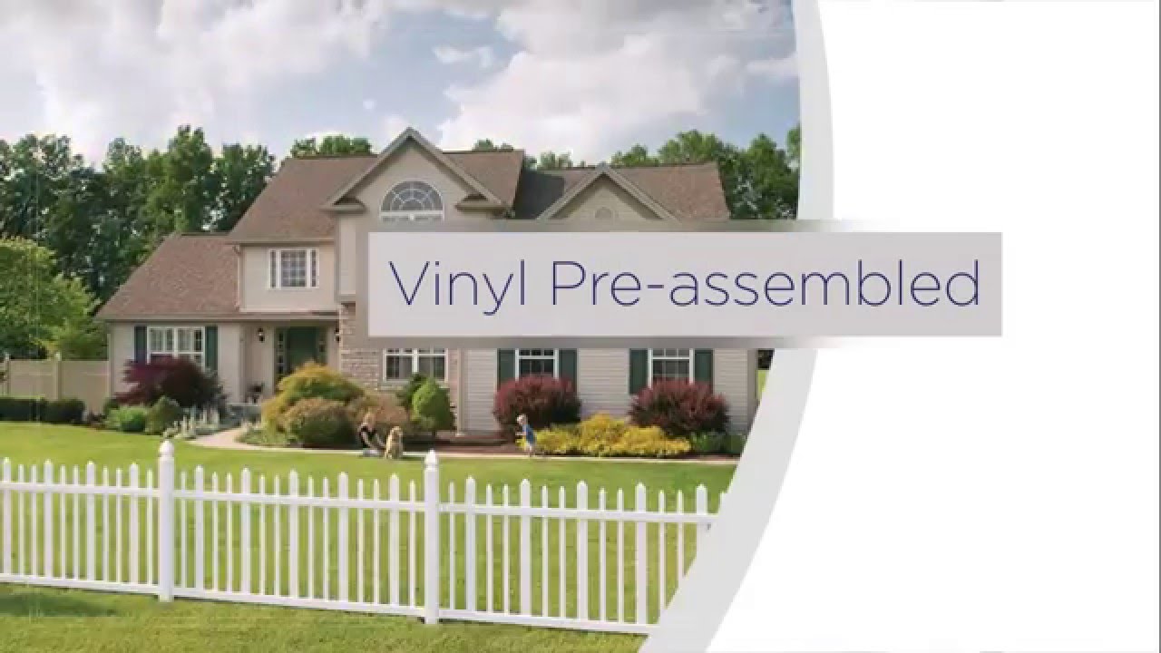 Freedom Pre Assembled Vinyl Fence Installation Overview Youtube Freedom Pre Assembled Vinyl Fence Installation Overview Youtube