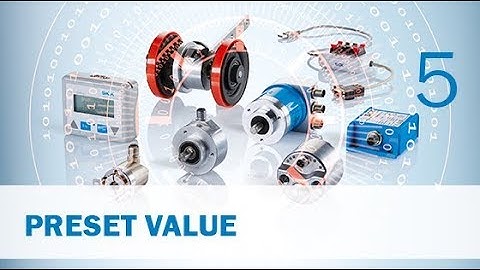 Additional Encoder Functions Part (5/14) Preset Value | SICK AG