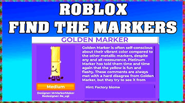 How To Find GOLDEN MARKER in ROBLOX FIND THE MARKERS🖌️ [UPDATE 2025] [walkthrough]