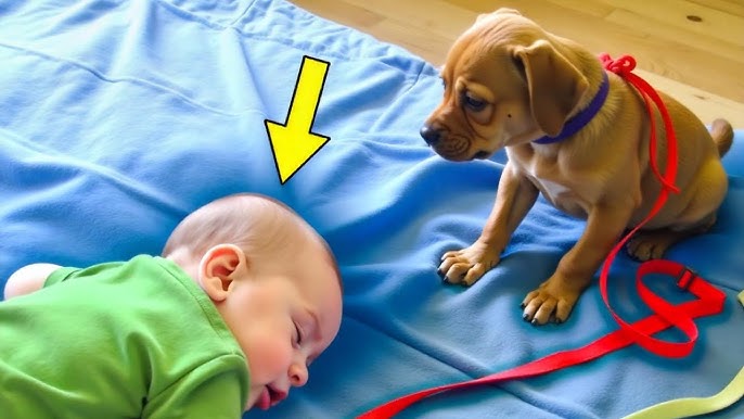 6-Month-Old Paralyzed baby Falls Asleep. Look What The Puppy Did Next. It's A Miracle!