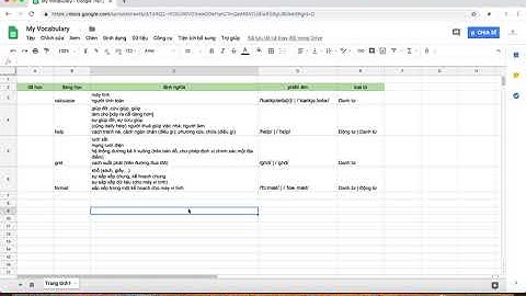 [Sharing] Make Your own dictionary with Google Sheets