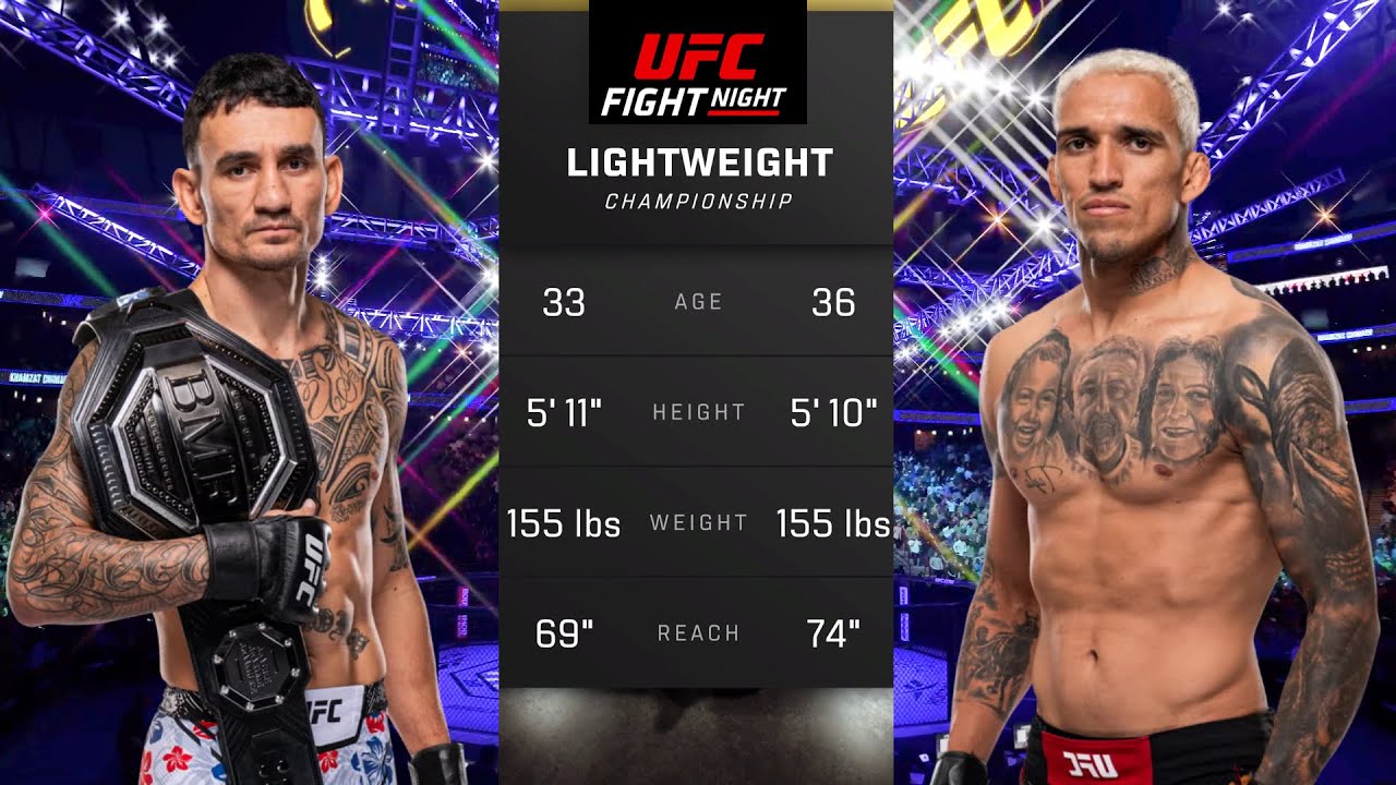 Max Holloway vs Charles Oliveira Full Fight - UFC 5 Fight Night