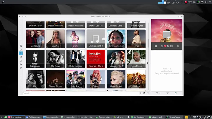 Babe Qt Music player progress - d&d albums and tags