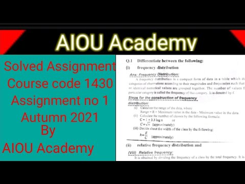 solved assignment autumn 2021