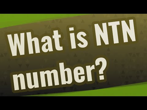 Video: Che cos'è il numero ntn?