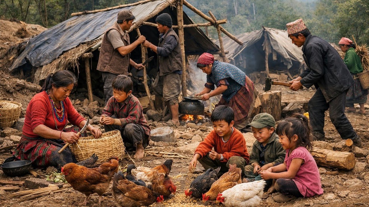 Nepali Mountain village life into the Rainy Season | Daily Activities of Rural village life in Nepal