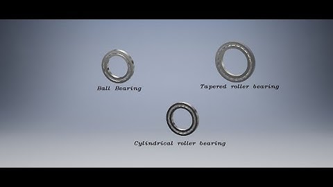 Inventor Tutorial 7 - Ball bearing, cylindrical roller bearing and tapered roller bearing
