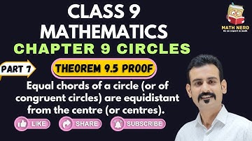 Equal chords of a circle (or of congruent circles) are equidistant from the centre (or centres).