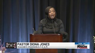 Pastor Diona Jones gives eulogy at funeral for Smith children