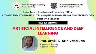 ATAL Online FDP on Advanced Mathematical Techniques In Engineering & Technology (DAY 3, SESSION 7)