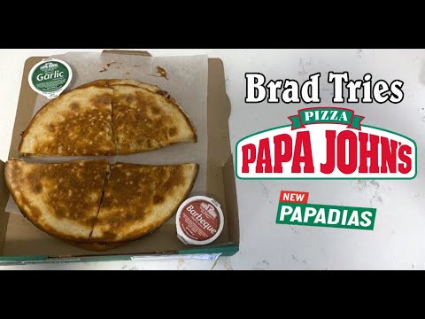 Brad Tries Papa John's Papadias