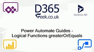 Power Automate Expressions How To: greaterOrEquals