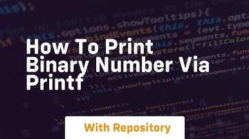 how to print binary number via printf