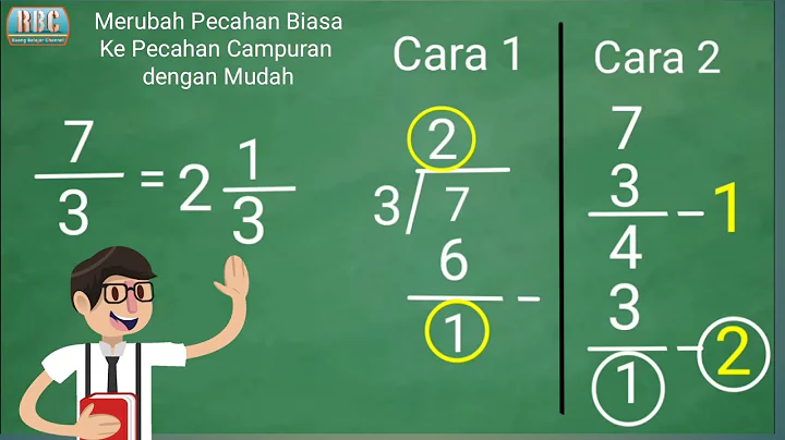 Cara Merubah Pecahan Biasa Menjadi Pecahan Campuran dengan Mudah