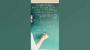| Complex Analysis |, Pole of a Complex Functions #pgt_screening,#CSIR_net,#IIT-JAM,#GATE