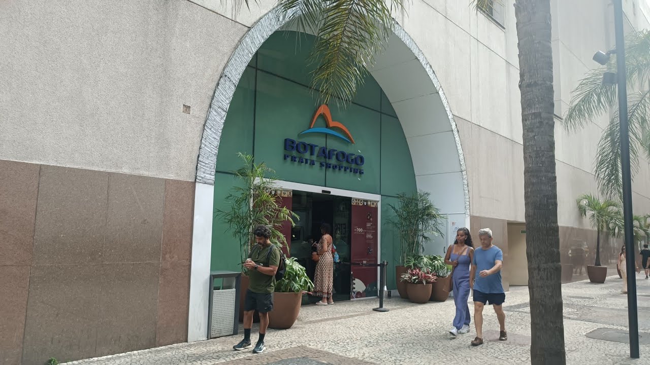 Como chegar no Botafogo Praia Shopping saindo do metrô, no bairro de Botafogo 