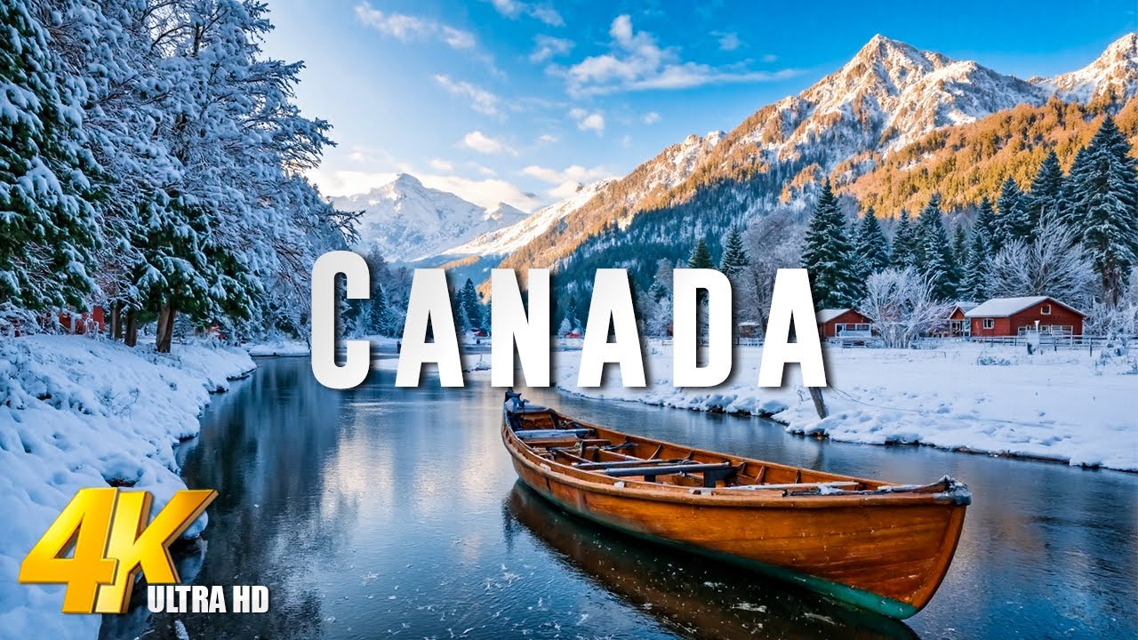 Canada 4K ❄️ Winter Wonderland of Banff, Lake Louise & Alpine Magic ❄️ Chill Mix 4K UHD