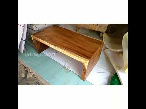  meja  tamu  minimalis kayu  solid  tanpa sambungan YouTube