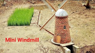 Mini Windmill Construction, for the project of growing wet rice