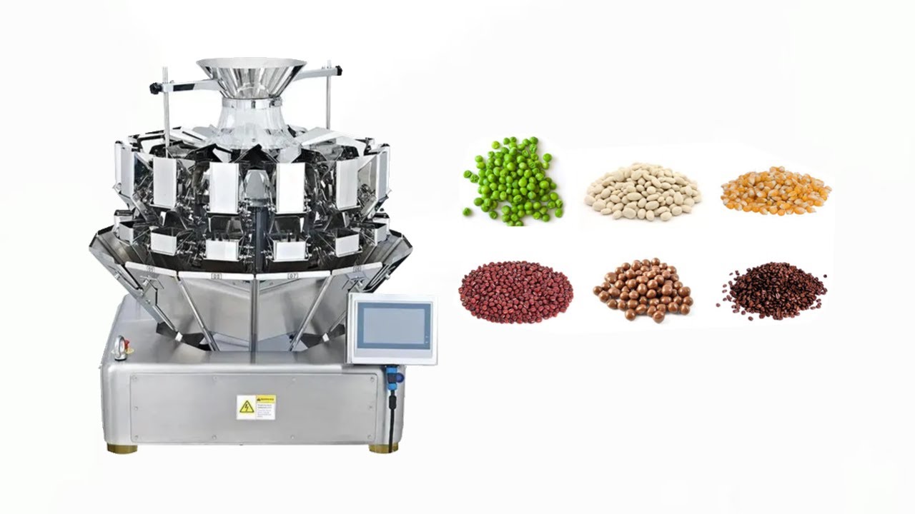 Multi heads Weighing with 16 heads | how to use the multi heads weigher