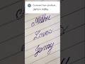 Mithu + Jemy Name Writing | Beautiful Handwriting | কাপল নাম সুন্দর করে লেখা#সুন্দর_হাতের_লেখা