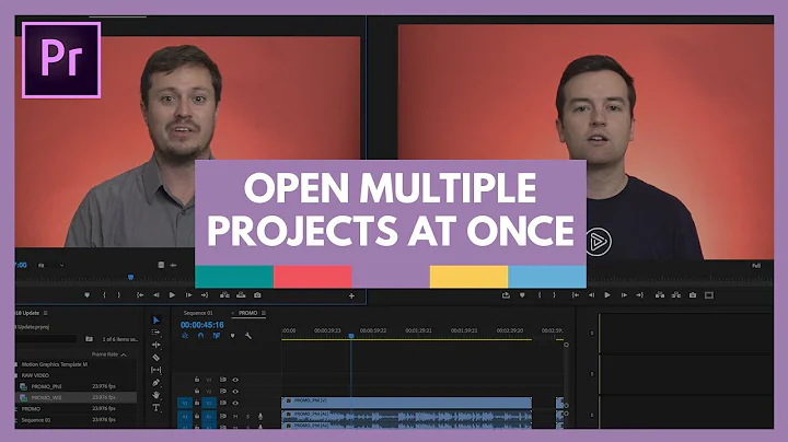Opening Multiple Projects in Premiere Pro CC 2018