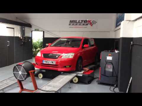 Toyota Corolla T Sport dyno run 208 HP