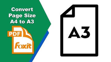 How to change the pdf size of A4 to A3 in Foxit PDF Editor