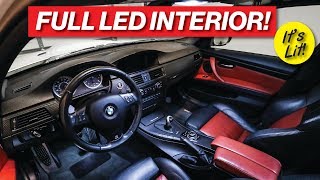 BMW E90 M3 FULL LED INTERIOR LIGHT UPGRADE!