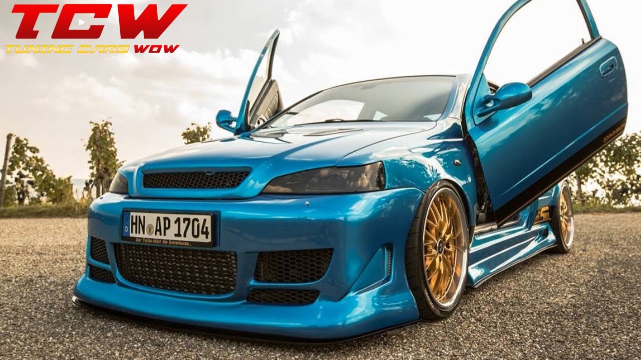 Blue Opel Astra G OPC Show Car Tuning Project Before and After 