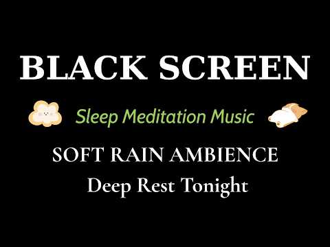 Deep Night Rain on Window 🌧️ Cozy Black Screen Ambience