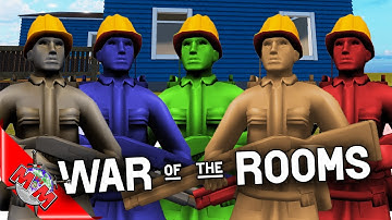 ARMY MEN THAT CONSTRUCT THEIR OWN BASES | Attack On Toys Custom Battle!