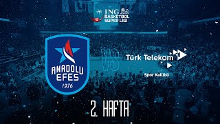 #BSL 2. Hafta: Anadolu Efes - Türk Telekom