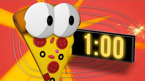 COUNTDOWN to Detonation! 1 Minute Pizza 🍕 fuse bomb 💣 timer