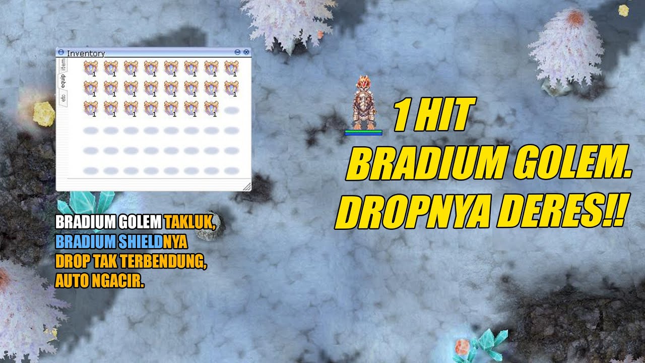 #KONTENFreeRO - [FARM] 1 HIT BRADIUM GOLEM, DROPNYA DERES BANGET ...