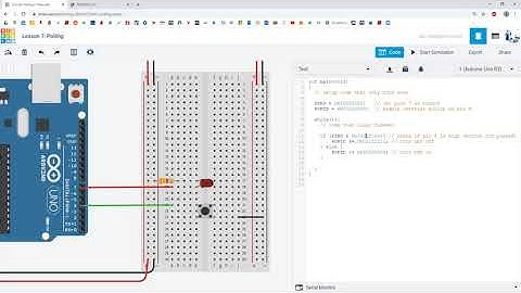 Tinkercad + Arduino Lesson 7: Polling & the PIN Register