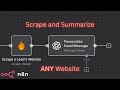 N8N Web Scraping with FireCrawl | Scrape and Summarize ANY Website in Seconds