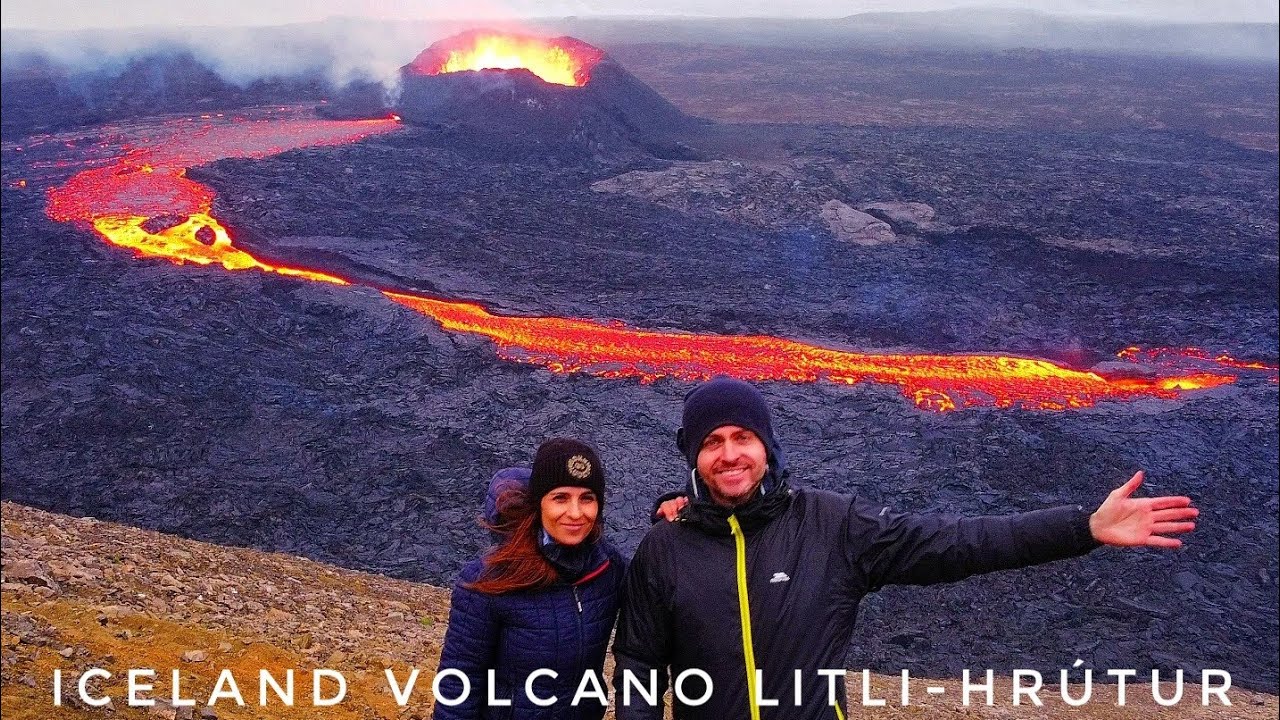 Iceland Litli-Hrútur Volcano Eruption, Helicopter tour and hike from Car park 1. 🇮🇸🌋🔥🚁#iceland