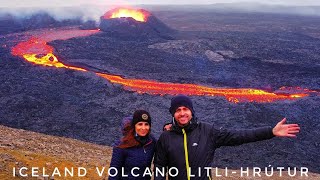 Iceland Litli-Hrútur Volcano Eruption, Helicopter tour and hike from Car park 1. 🇮🇸🌋🔥🚁#iceland