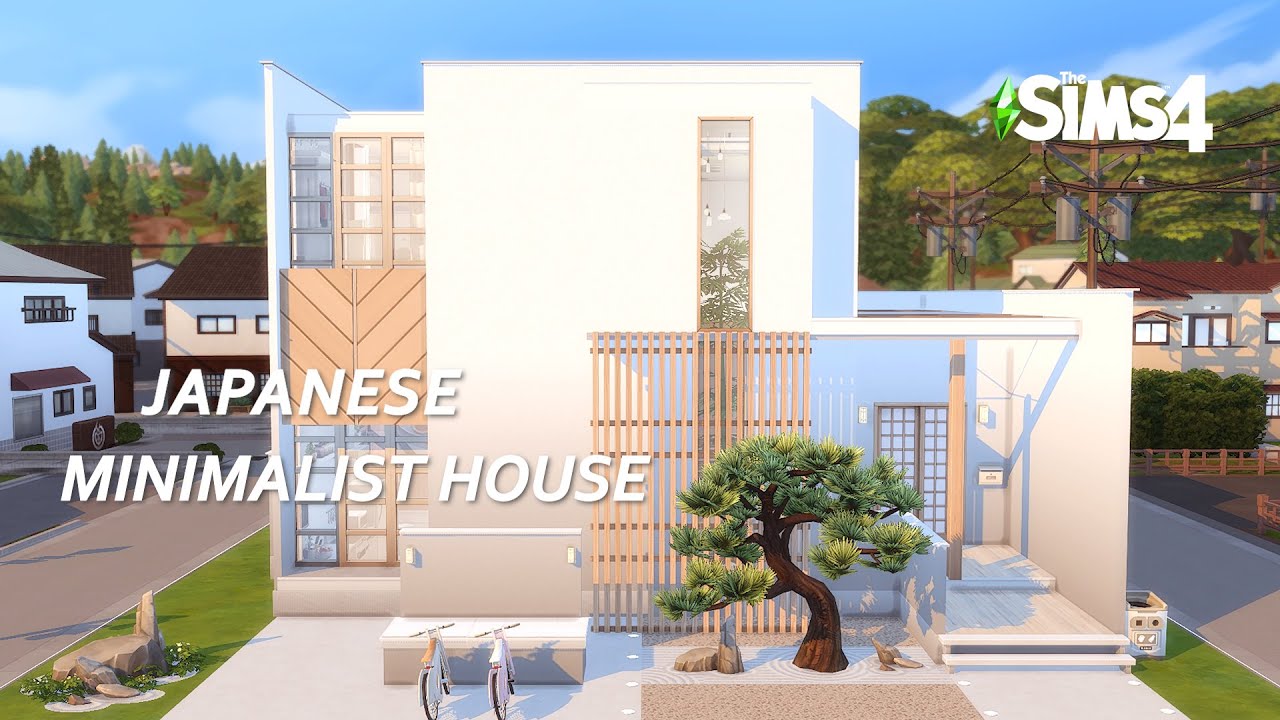 Japanese Minimalist House │ Stop Motion │ The Sims 4 │ No CC - YouTube