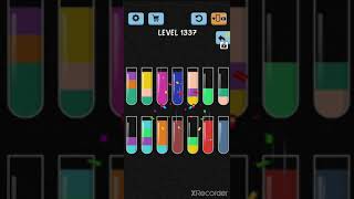 solve and solution water color sort game level 1337 screenshot 5
