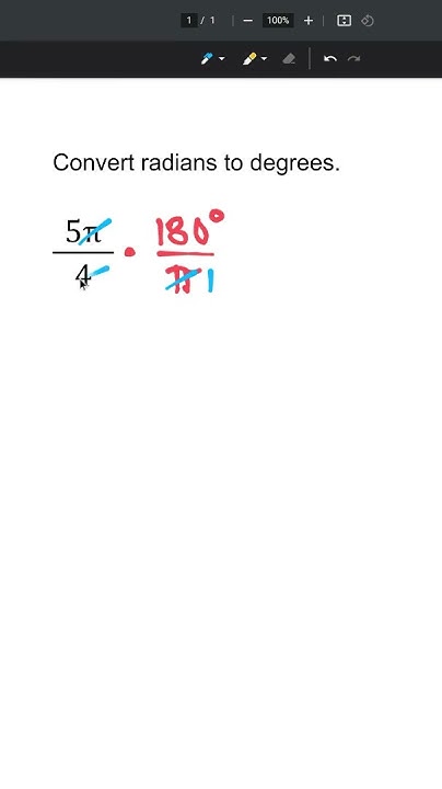 5pi-4-radians-to-degrees-maths-math-mathematics-education-shorts