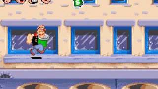 Popeyes Rush For Spinach - The Town - With Popeye