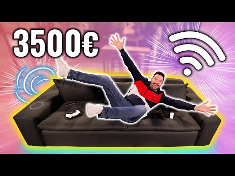 J'ai testé le 1er Canapé Connecté au Monde à 3500€ ! (Fou)