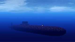 Typhoon Submarine Missile Launch - Blender Animation