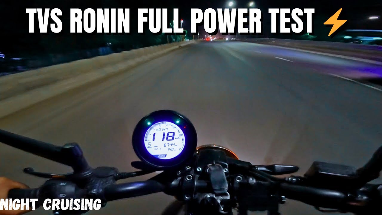 Late Night Office Ride on TVS Ronin 225 I Highway Cruising Raw Exhaust Sound POV