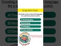Linguistics Quiz - What Is the Term for Creating a New Language? | Conlanging Explained #shorts